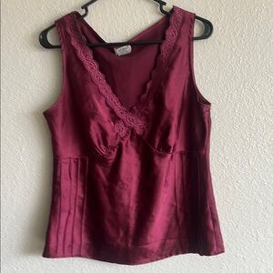 Burgundy tank